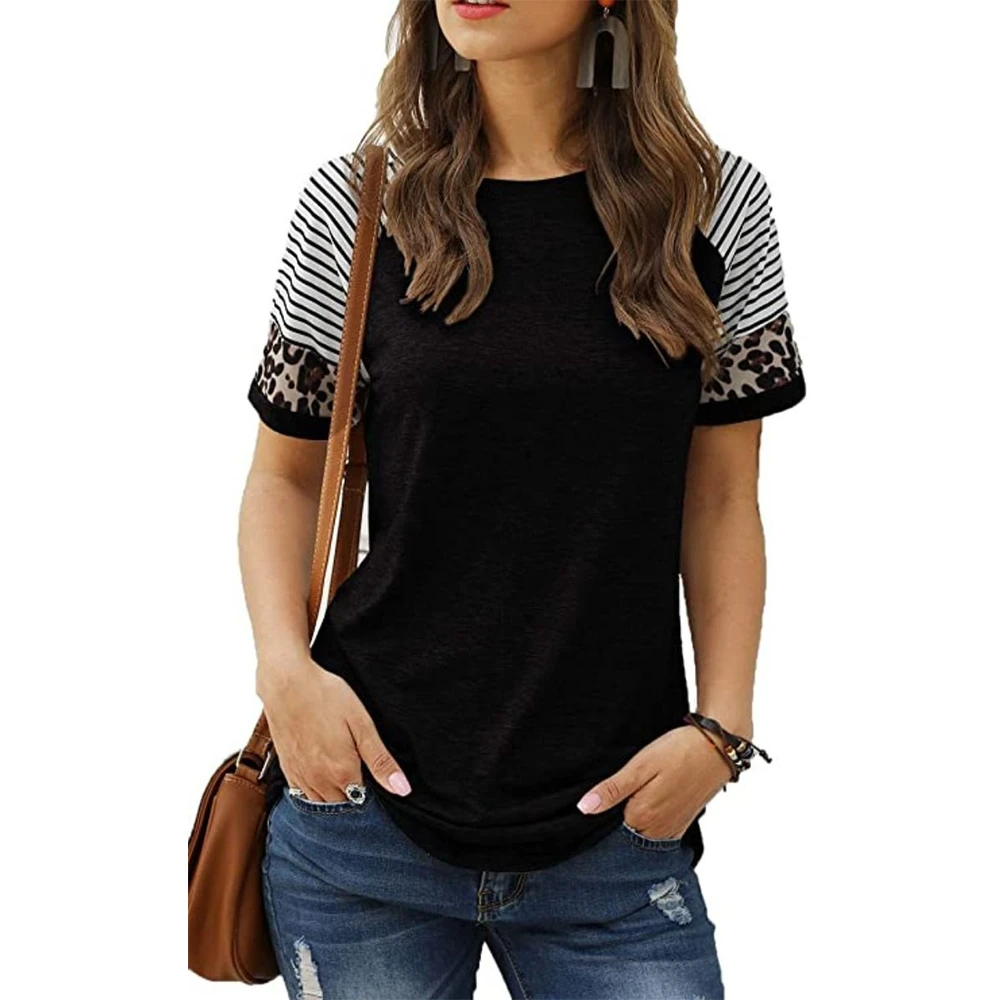 Solid T Shirt Women Simple Style Tees Casual T-shirt For Ladies O Neck Daily Pullover Female Fashion Short Sleeve Y2k Clothing