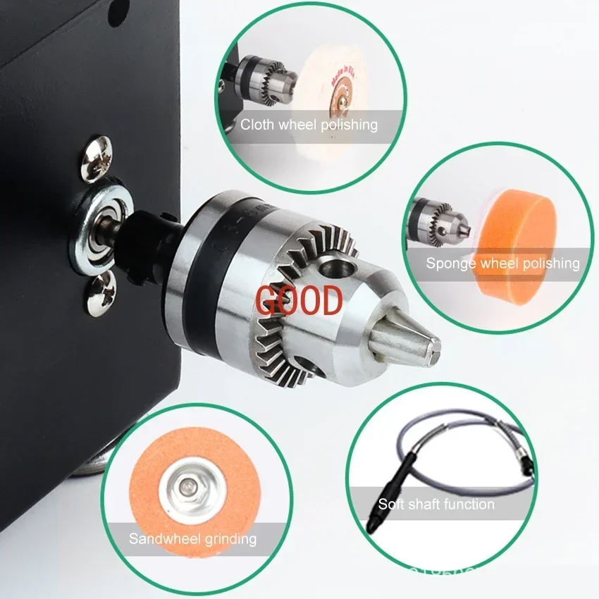 Mini Electric Belt Sander DIY High-Speed Sand Disc Machine Multifunction Desktop Grinding Machine Polishing woodworking tool