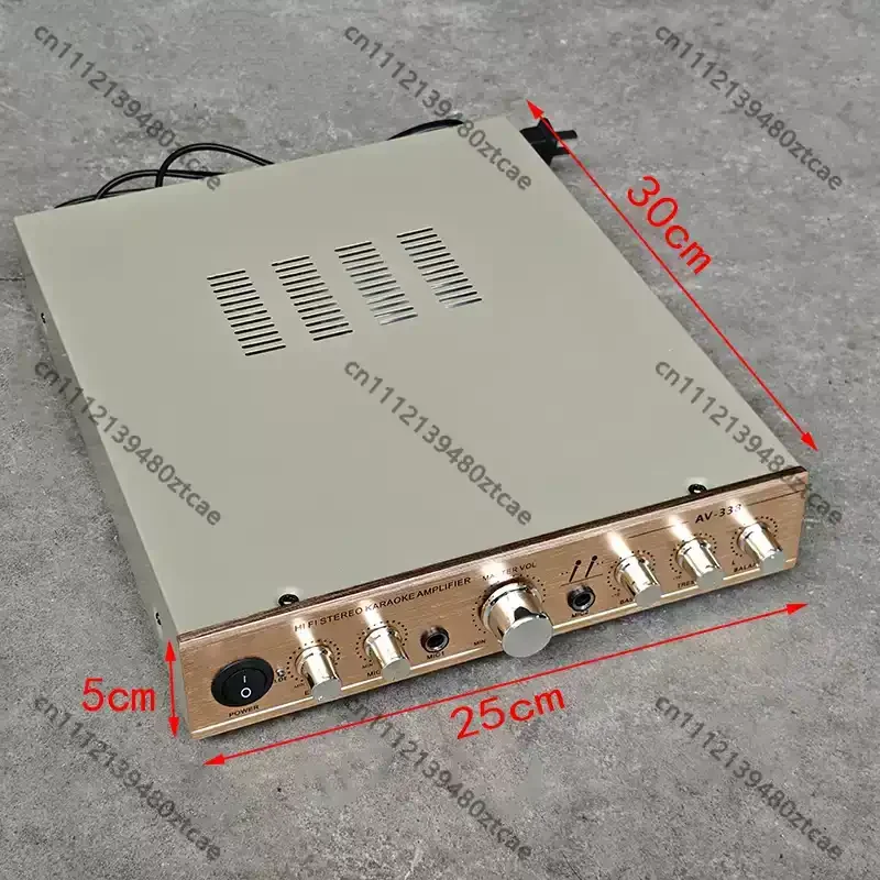 300W Audio Amplifier With Dual Toroidal Transformers, High Power Amp For Home, KTV And Home Theater Use