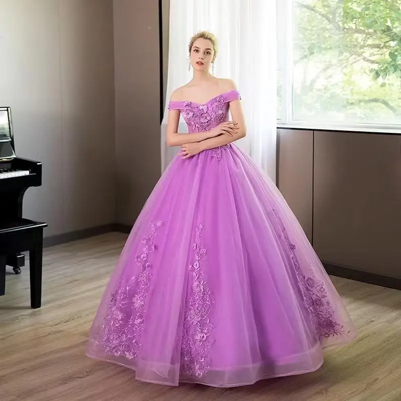 

A8158 Off The Shoulder Beautiful Girls Evening Dresses Sweet Memory Elegant Women Floor Length Special Occasion Dresses