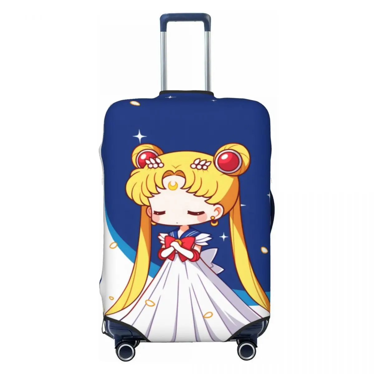 

Custom Magical Girl Power Sailors Moon Anime Luggage Cover Protector Fashion Travel Suitcase Covers for 18-32 Inch