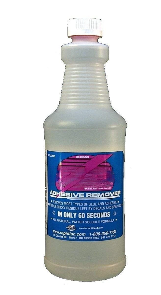 

RAPID REMOVER Adhesive Remover for Vinyl Wraps Graphics Decals Stripes 1 Gallon Bottle