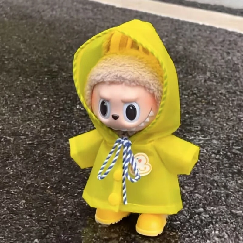 

Only Clothes For 17cm Mini Doll 10cm Outdoor Jackets Macaron Vinyl Pendant Accessories Fashion Role Playing Clothing Gifts