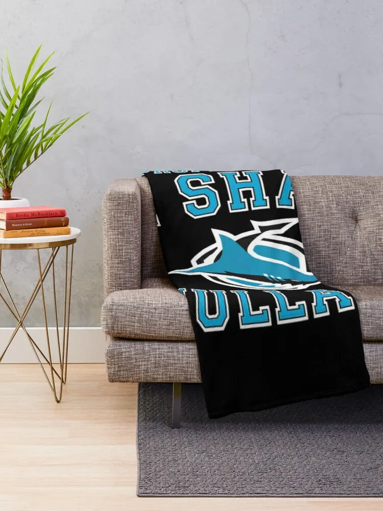 NRL - The Cronulla Sharks ArmyThrow Blanket Oversized Throw Blanket Cute Blanket Plaid