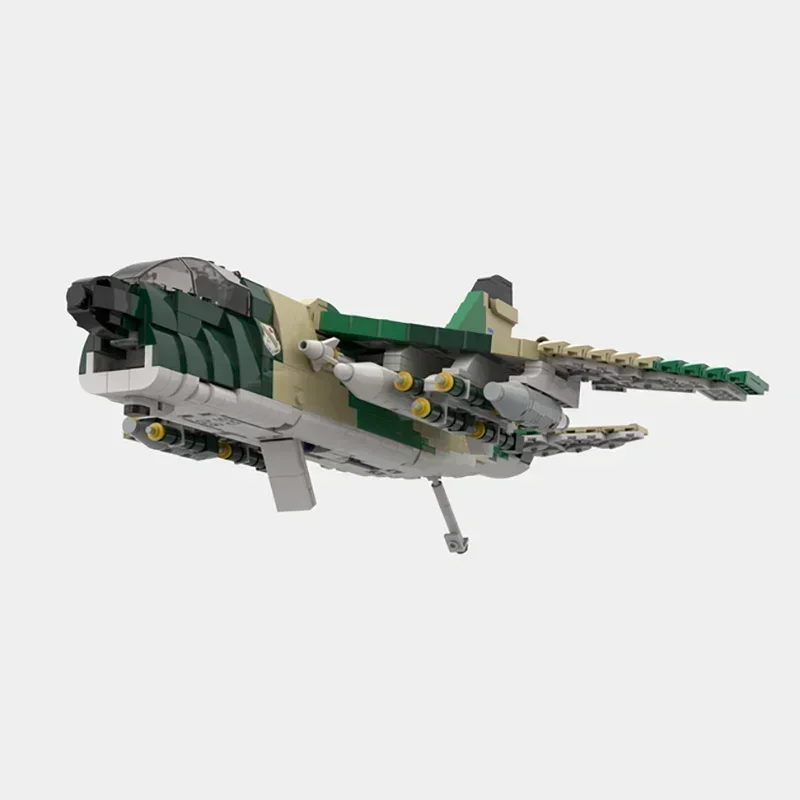 Military Model Moc Building Bricks 1:35 A-7D Corsair II Fighter Technology Modular Blocks Gifts Christmas Toys DIY Sets Assembly