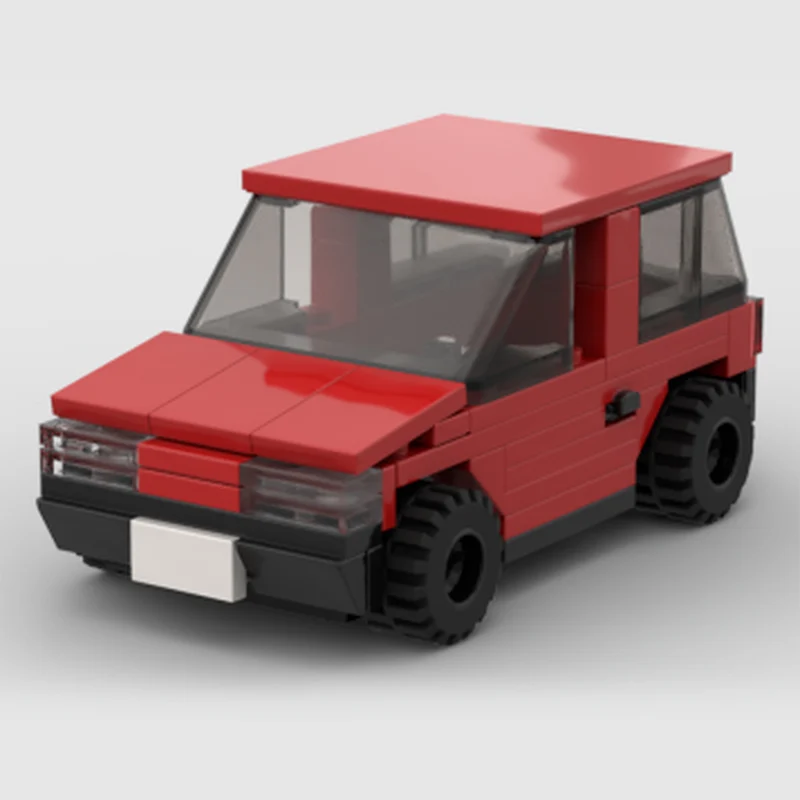 QWERT Speed Racing Car Model MOC Building Bricks Small Commuter Car Modular Technology Gifts Holiday Assemble Children Toys Suit