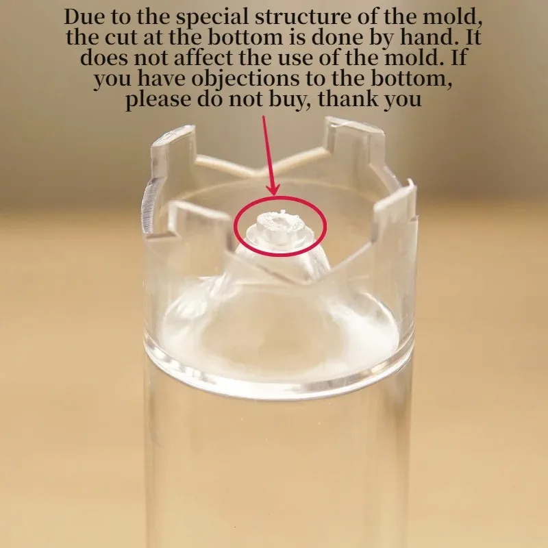 3D Spire Cylinder Candle Mold DIY Vintage Church Head Candles Making Tool Acrylic Plastic Mould Kit Home Handmade Gift - 5