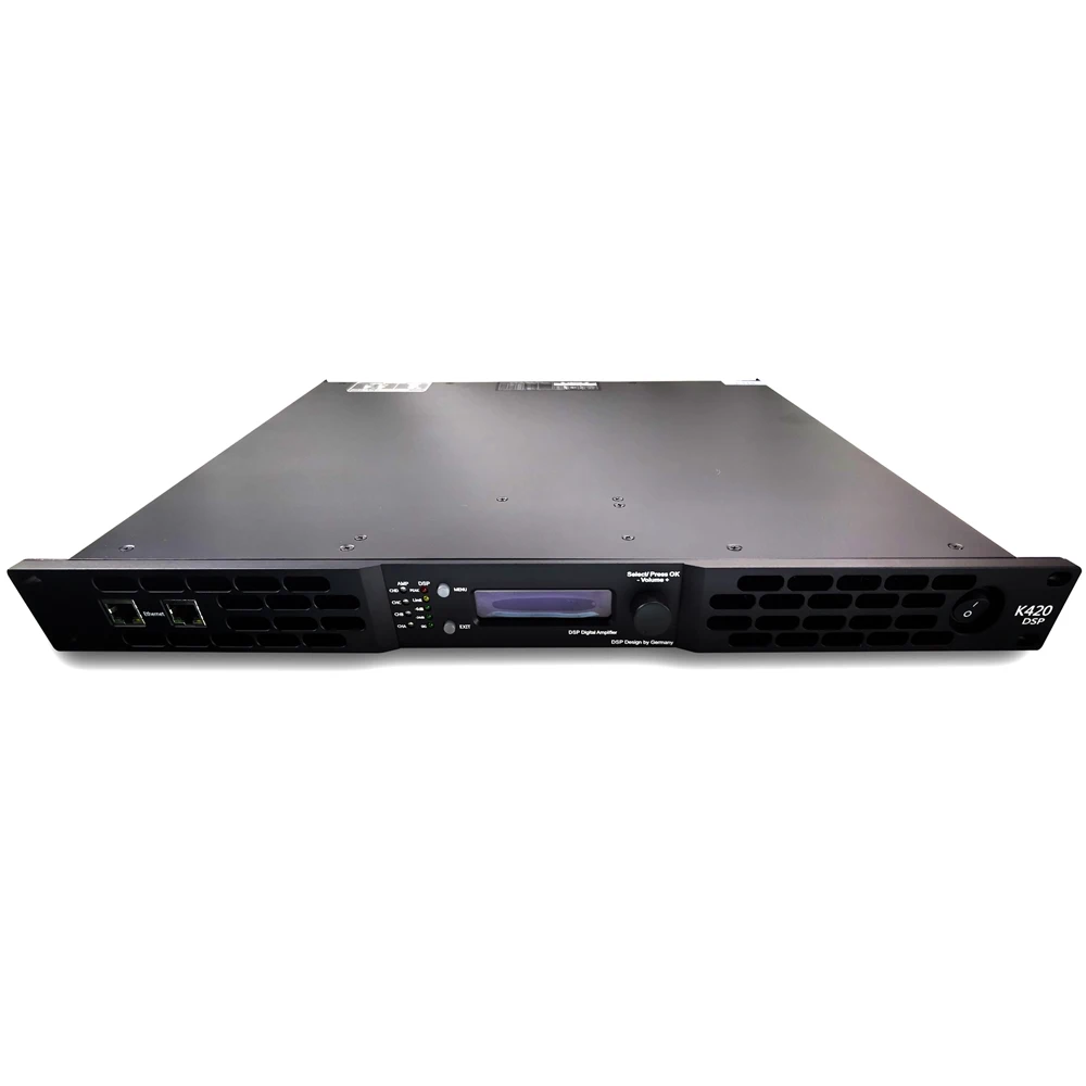 1U Class D Digital Power Amplifiers With DSP, 4Channels 10000watts 2ohms Workable Pro Audio Amplifier for Big  Speakers