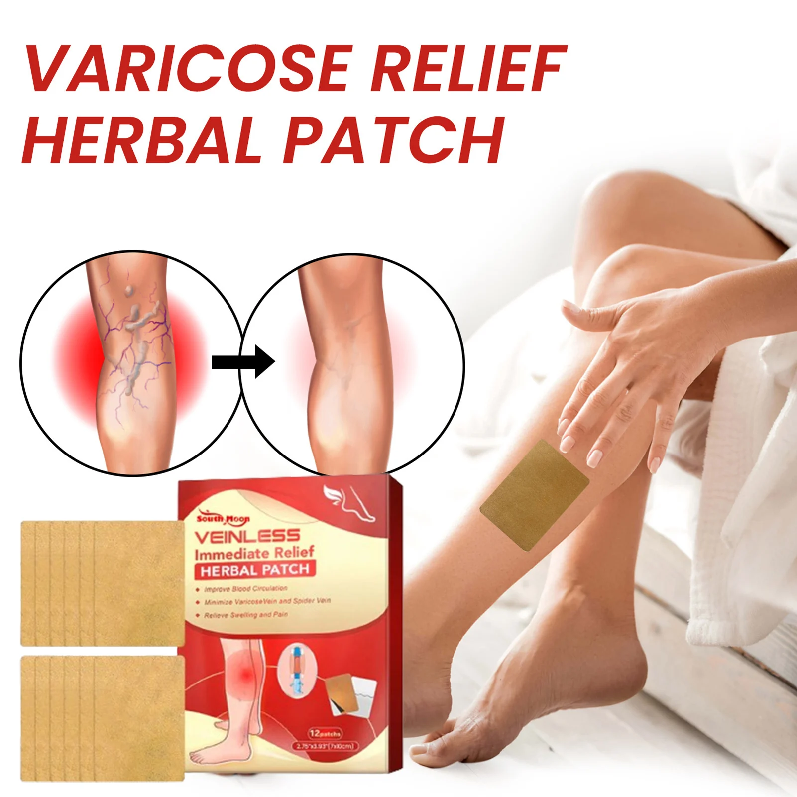 24 adet vaskülit şişlik yamalar Phlebitis Angiitis onarım örümcek solucan bacaklar engelini kan damarı varisli damarlar tedavi