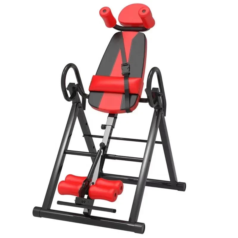 

Heavy Duty Inversion Table with Adjustable Headrest and Safety Belt Back Stretcher for Pain Relief
