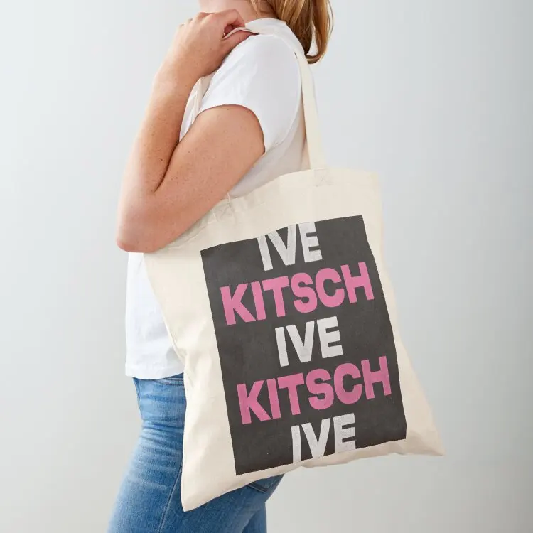 

IVE Kitsch Tote Bag shopper bags for women canvas tote bags cute pouch bag Canvas bag for women
