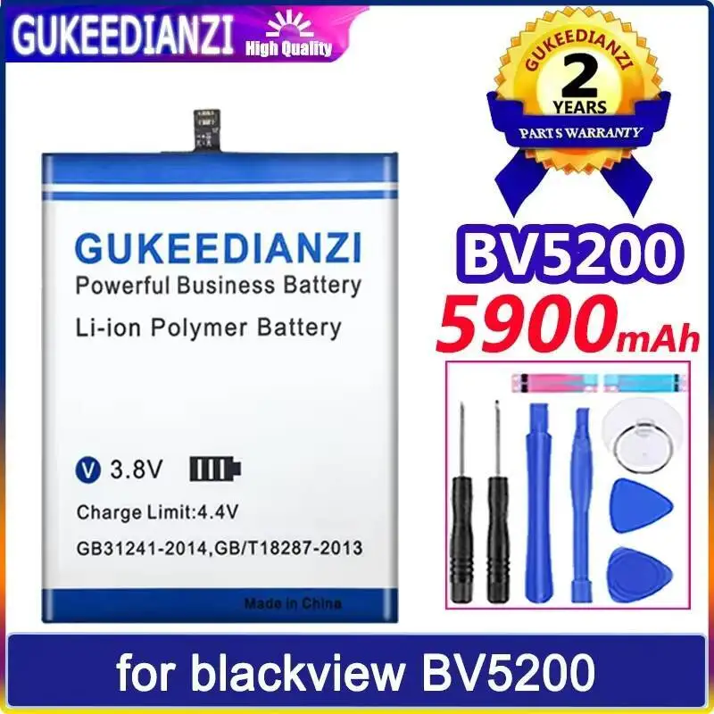 

BV5200 Li616077phtt For Blackview 5900Mah Good Low-Temperature Performance Mobile Phone Battery