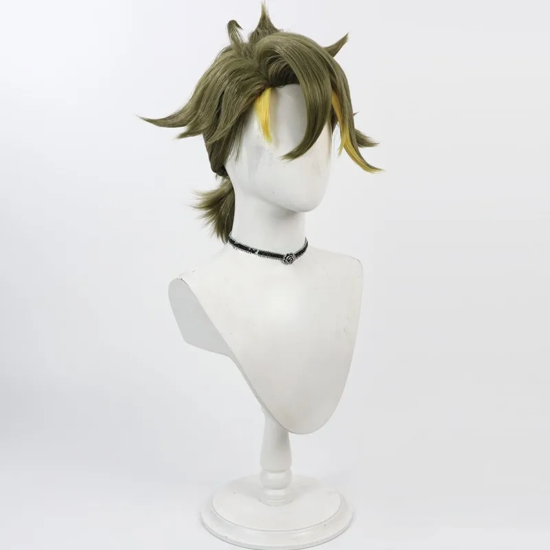 Kara no Kioku Mobai cosplay wig multi-color mixed spiky braid teased roots Halloween gift