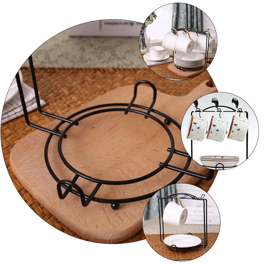 

Coffee Cup Holder Shelf Drainer Mug Rack Stainless Steel Drying Home Practical Storage Water Cups Glasses Goblets Stable