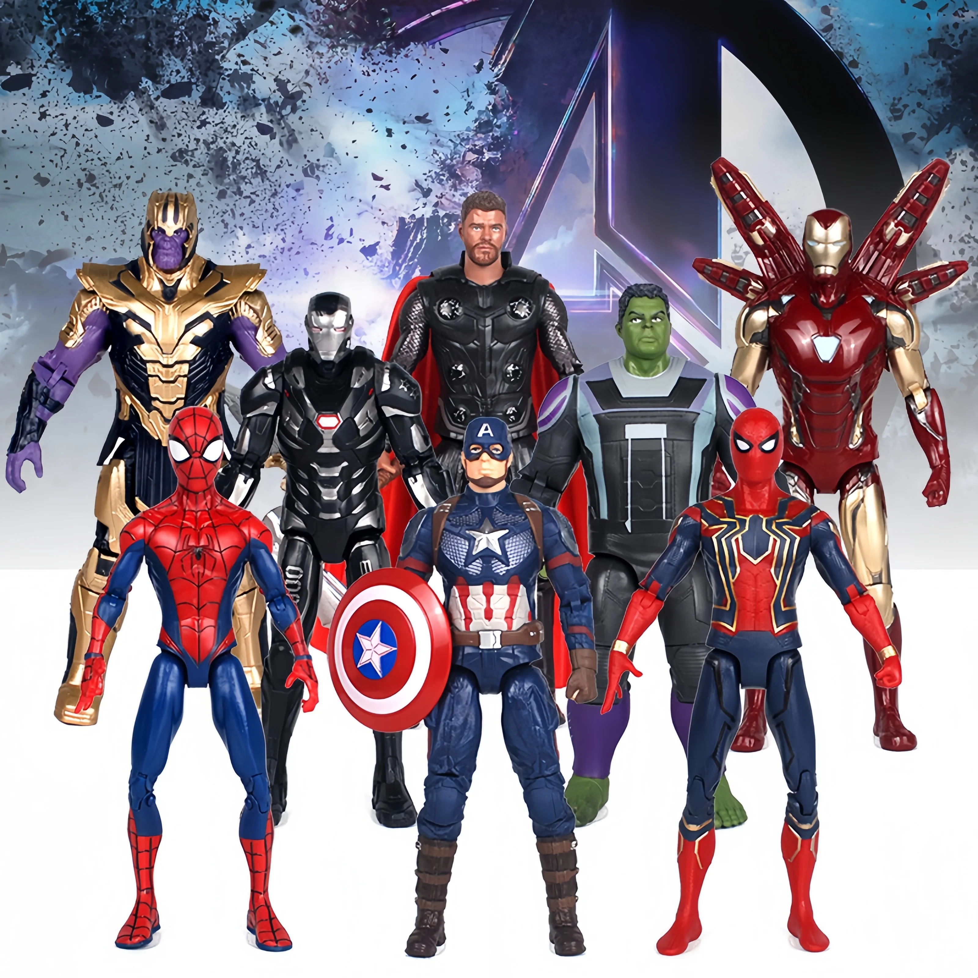 17cm Marvel Legends Action Figures ZD Toys Series Ironman Spiderman Captain America Thanos PVC Movie Model Toy Collection Gifts