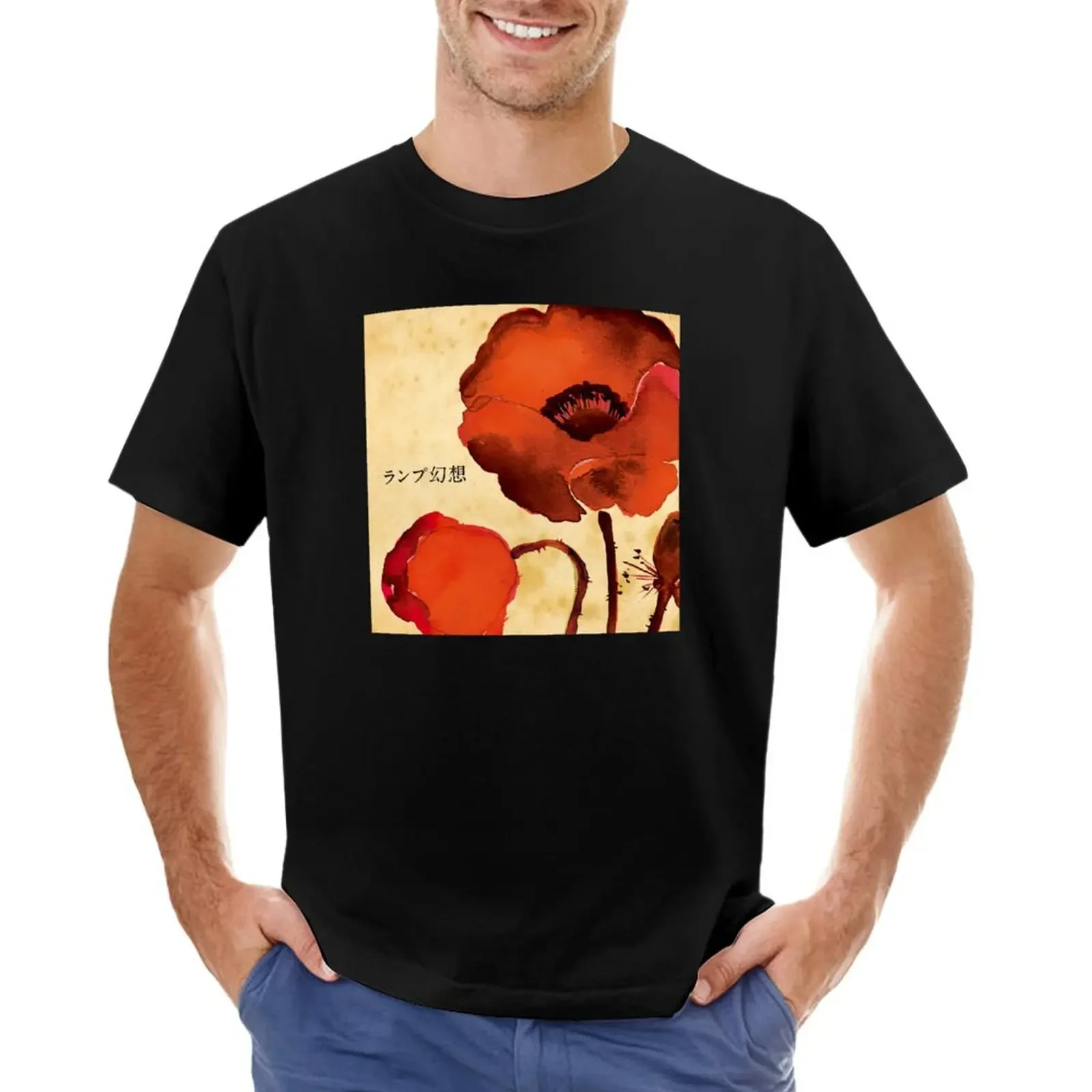 

Gensou - Lamp Band T-shirt customizeds Short sleeve tee hippie clothes Men's t-shirts