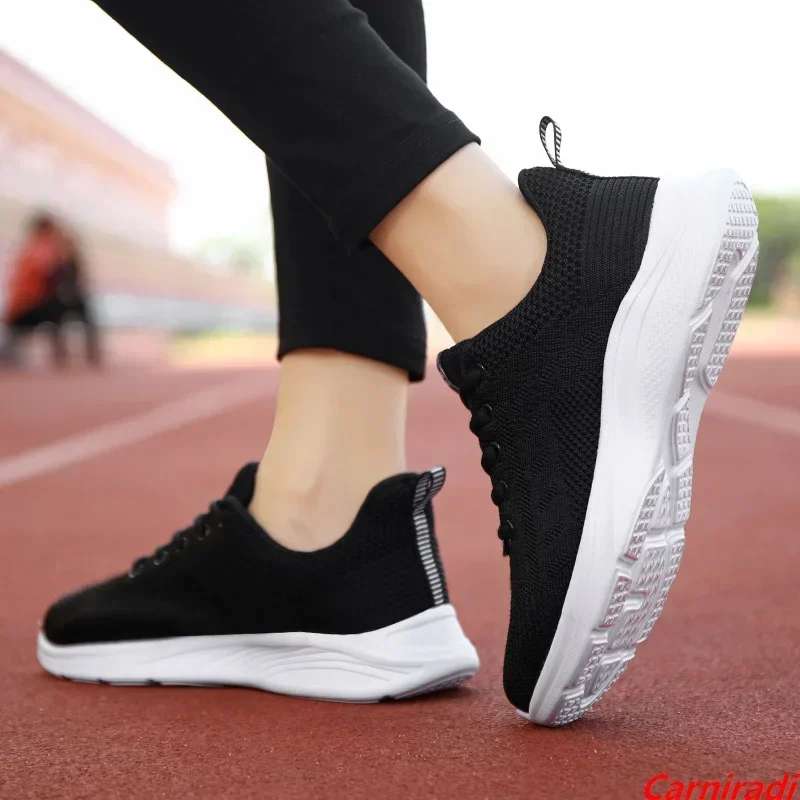 Autumn Flying Weave Fashion Running Shoes Women Breathable Sport Athletics Casual Sneakers Ladies Fitness Baskets Jogging Shoes