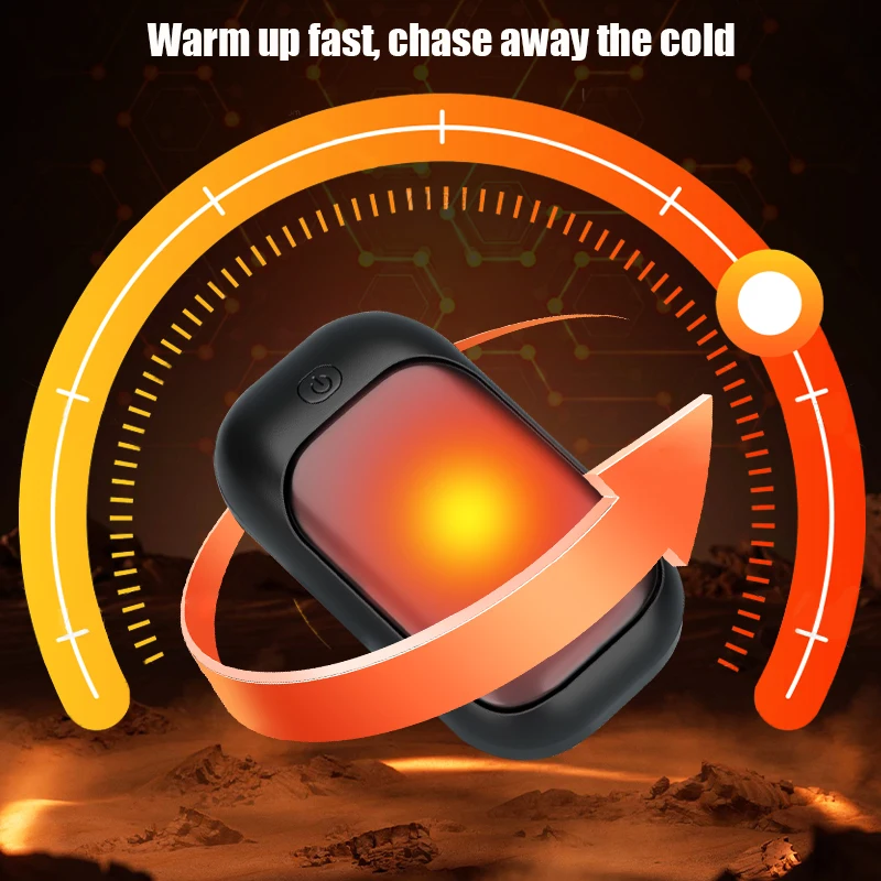 Magnetic rechargeable hand warmer 2-piece set, fast heating, 3