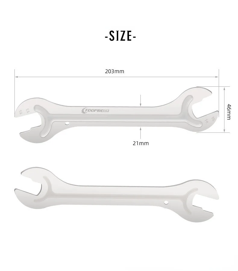 toopre 1PCS MTB Bike hub slicing wrench 13/14/15/16 mm hub disassembly wrench mountain bike bicycle repair tool accessory