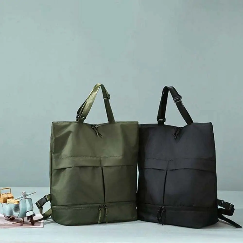 أكسفورد القماش حقيبة ظهر قابلة للطي المحمولة سعة كبيرة اللياقة البدنية حقيبة كتف حقيبة يد مقاوم للماء طلاب المدارس على ظهره التسوق