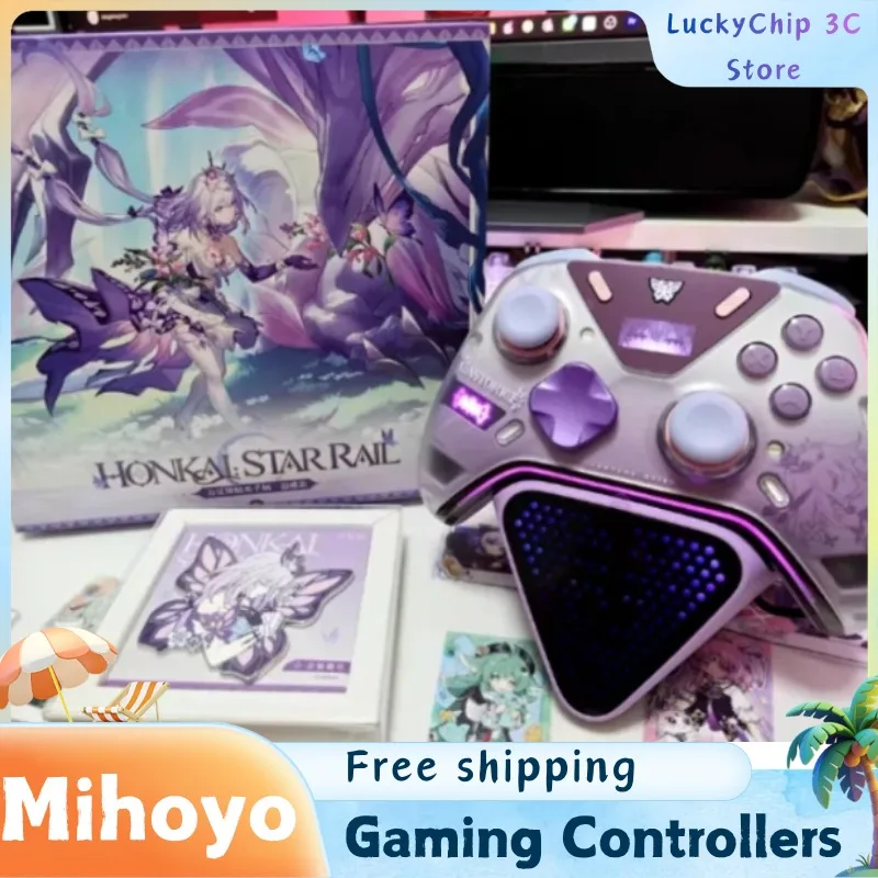 

Беспроводные Bluetooth-геймпады Mihoyo Honkai Star Rail Castorice Apex5 с силовой обратной связью, элитные игровые контроллеры, предзаказ