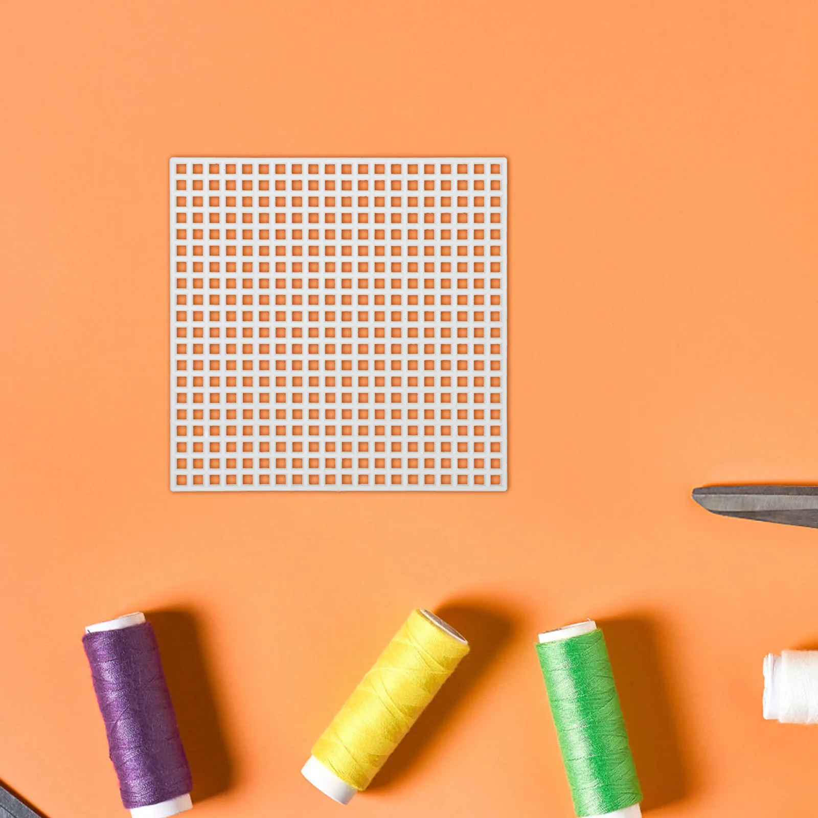 

40pcs Plastic Mesh Sheets 8X8Cm 6 Count Square Grid For Embroidery Diy Crafts Needlepoint Cross Stitch Bag Making Canvas Art