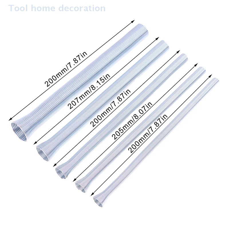 5 unids/set dobladores de tubo de cobre de resorte de estilo exterior CT-102-L tubo de línea de doblado para O.D. Dobladora de tubos de 1/4" a 5/8"