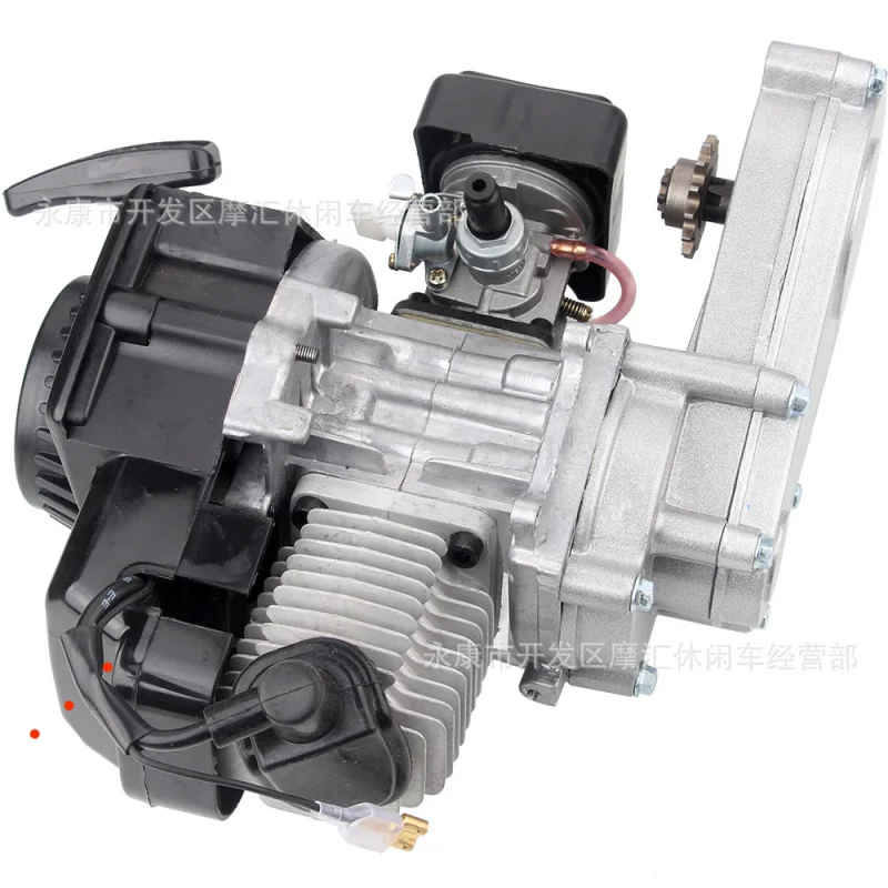 Mini Motorcycle Accessories Hand Pull49CCSmall Road Rotary Trochoidal Engine Gasoline Engine  with Gearbox  motorcycle enginer