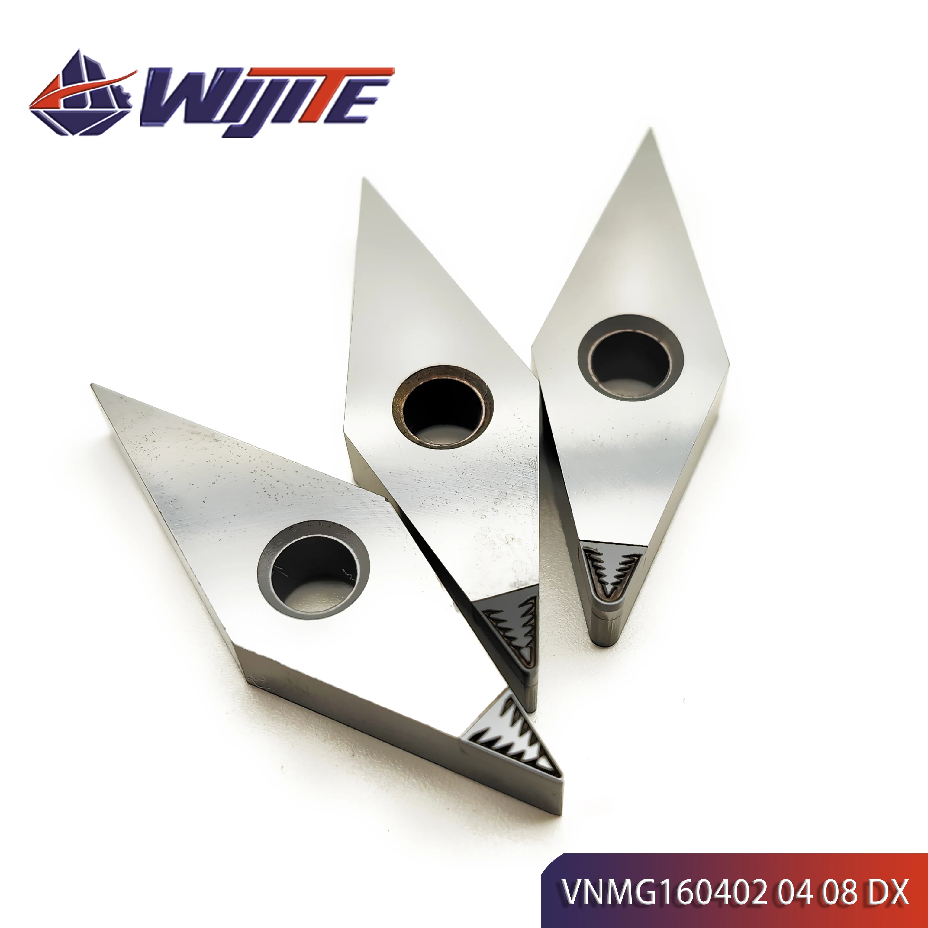 PCD insert VNMG160402 VNMG160404 VNMG160408 Chip breaking Turning tool for copper aluminum magnesium fibre glass plastic VNMG