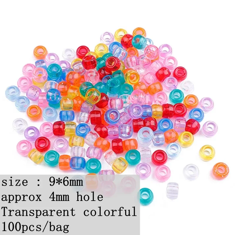 100pcs Multi Colored Braid Hair Dread Dreadlock Beads Hair Rings Tube Cuffs for Styling Accessories Braiders Hair Styling Tools