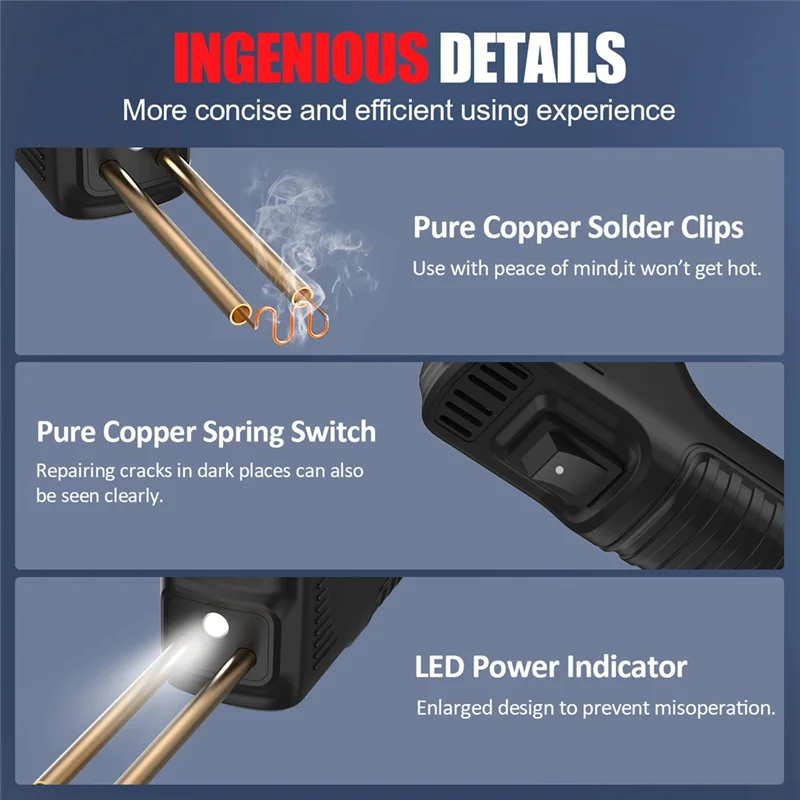 AAAC-Hot Stapler Plastic Welder Stapler Car Bumper Plastic Repair Welding Machine Soldering Charging Type Hot Melt Welder
