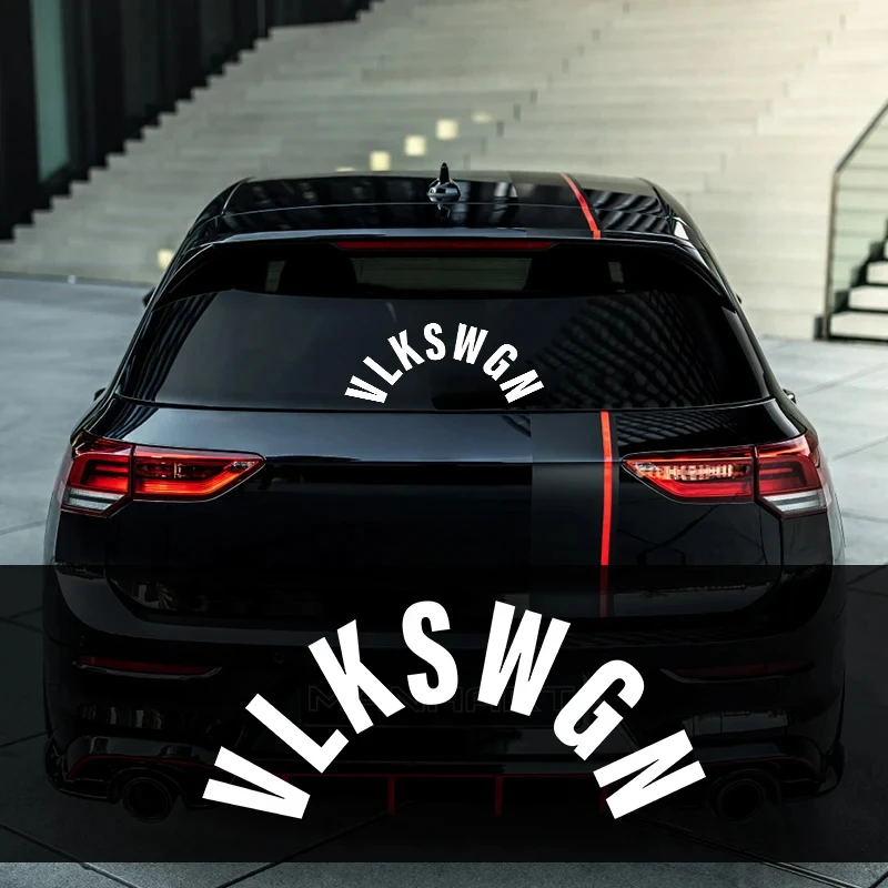 

1PC VLKSWGN Lettering Waterproof Vinyl Sticker DIY Auto Rear Wiper Window Trunk Decal RV Car Styling Refit Accessories