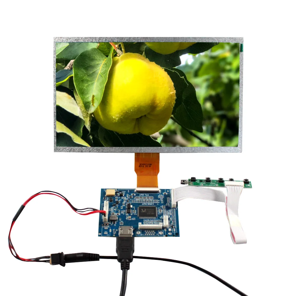 10.1'' Vs101T-001A 1024X600 Ips Lcd Screen Transparent Lcd Display  With Vga 2Av Reversing Lcd Controller Board