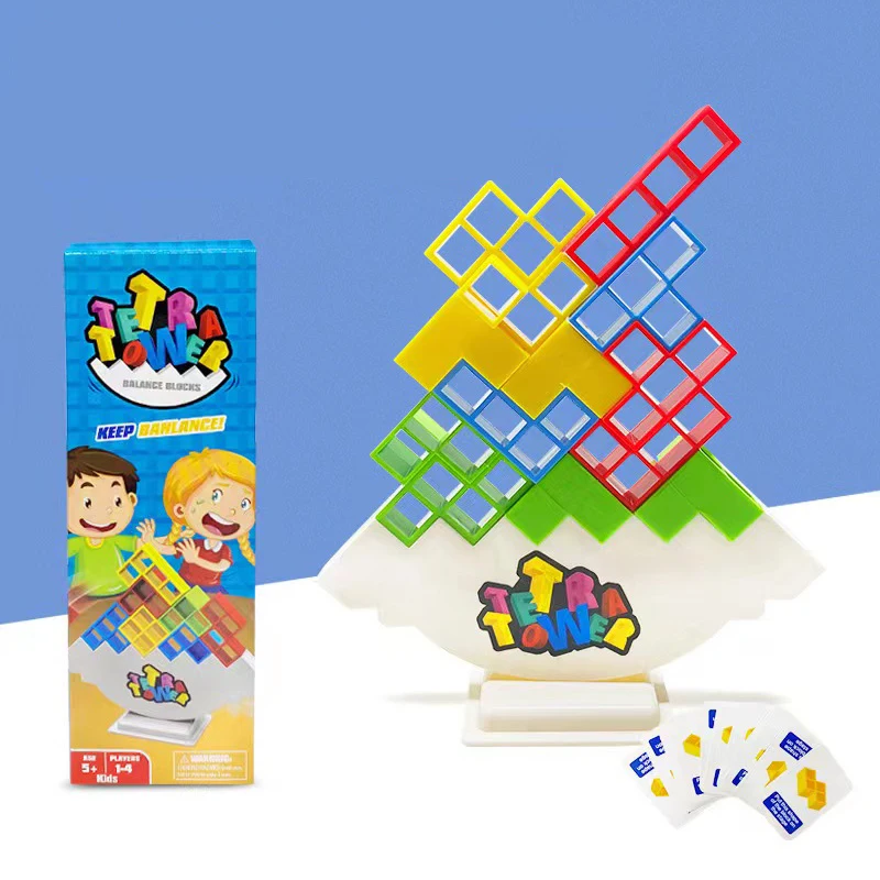 Tetra Tower Game Block Toys, Swinging And Stacking High, Desktop Balance And Stacking, Interactive toys for children Puzzle Game