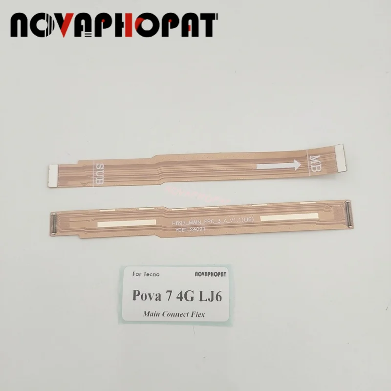 For Tecno Pova 7 4G LJ6 FPC Flex Cable Inter Board Main Flex Connect Motherboard To USB Charging Port Board