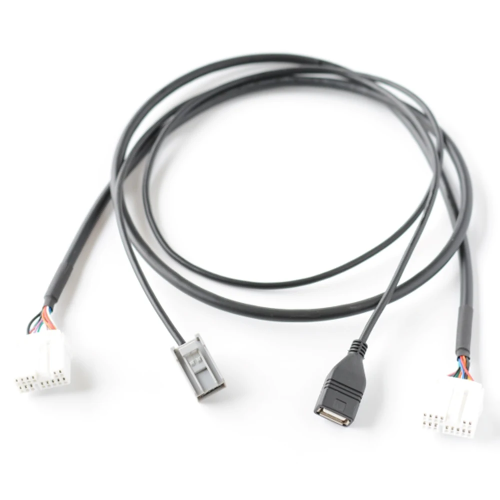 

Audio Interface Cable 14Pin Cable Car Use 14Pin To 14Pin Interface Easy Connection Installation At Back Of Radio