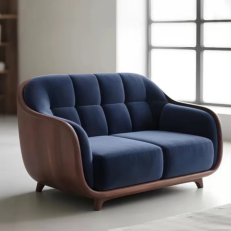 Chinese walnut sofa chair living room creative sofa hotel negotiation chair