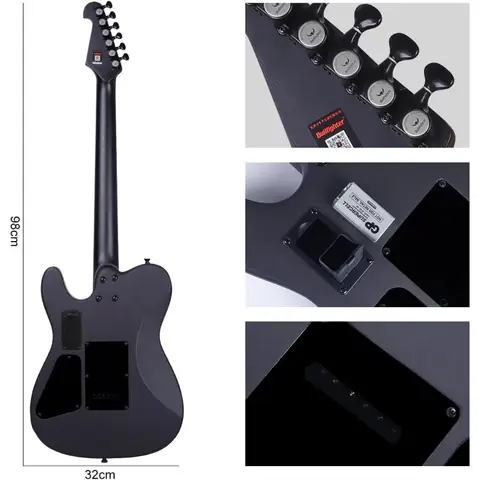 बुलफाइटर साइलेंट गिटार नायलॉन 6 स्ट्रिंग ट्रैवल इलेक्ट्रॉनिक क्लासिकल पोर्टेबल बिल्ट इन पिकअप स्टील गिटार केस बैग स्ट्रैप स्ट्र 8 best sales शास्त्रीय गिटार - №2