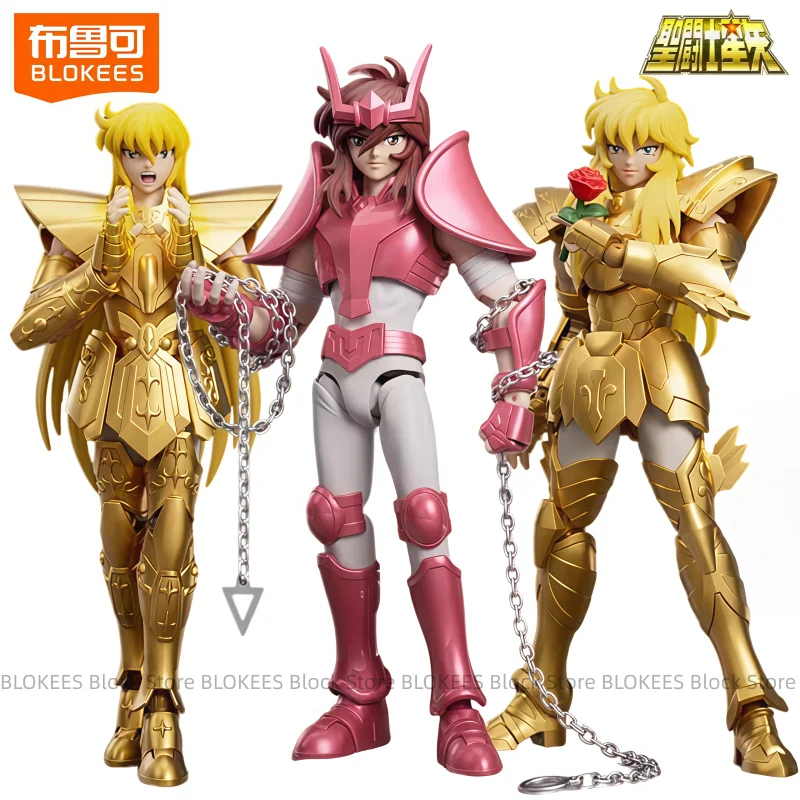 BLOKEES Saint Seiya Building Blocks Beyond Phoenix Ikki Anime Cartoon Assembled Toys Model Desktop Decorations Holiday Gifts