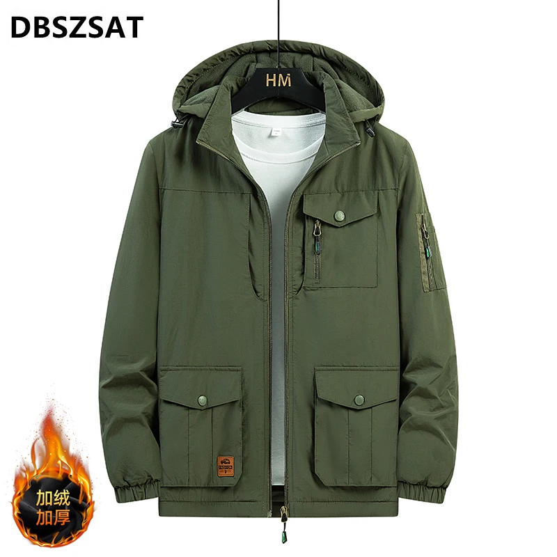 

Men Military Jackets Spring Autumn Cargo Coats Bomber Jackets Good Quality New Male Cotton Outerwear Slim Fit Coats Size 5XL