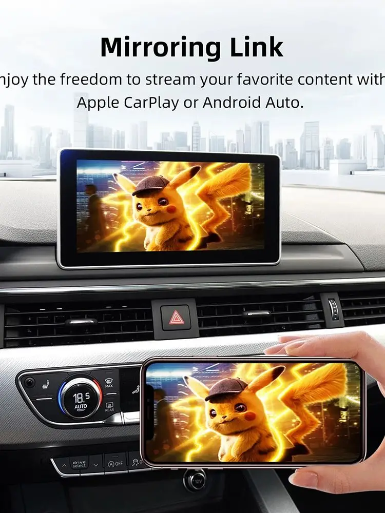 CarPlay sans fil pour Audi A4 A5 2008-2016 Q5 2010-2018 Android Auto miroir lien AirPlay Navigation accessoires multimédia