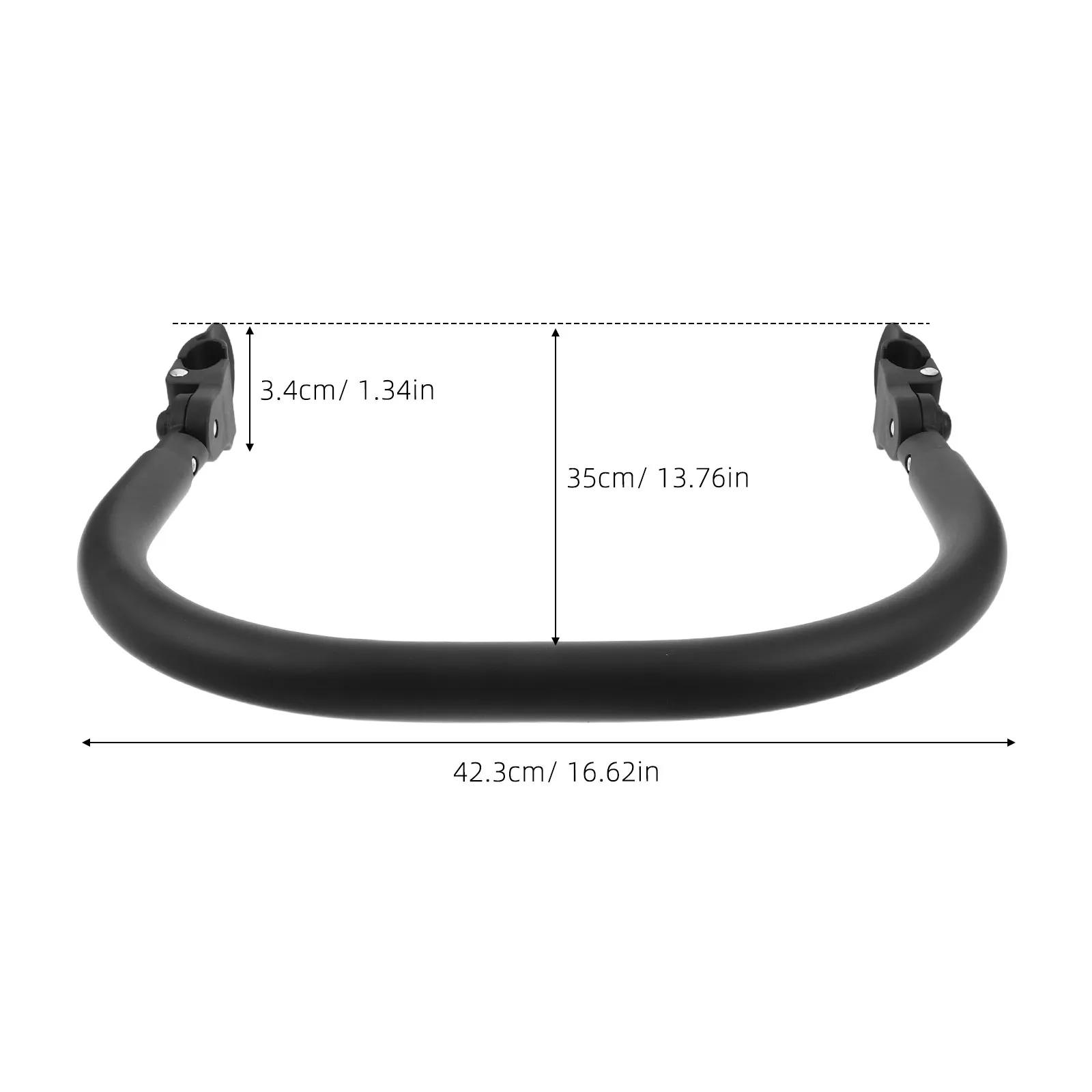 Universal Baby Stroller Guardrail Handle Bar Thickened Soft Silicone Bumper Armrest Replacement Part Toddler Stroller Safety