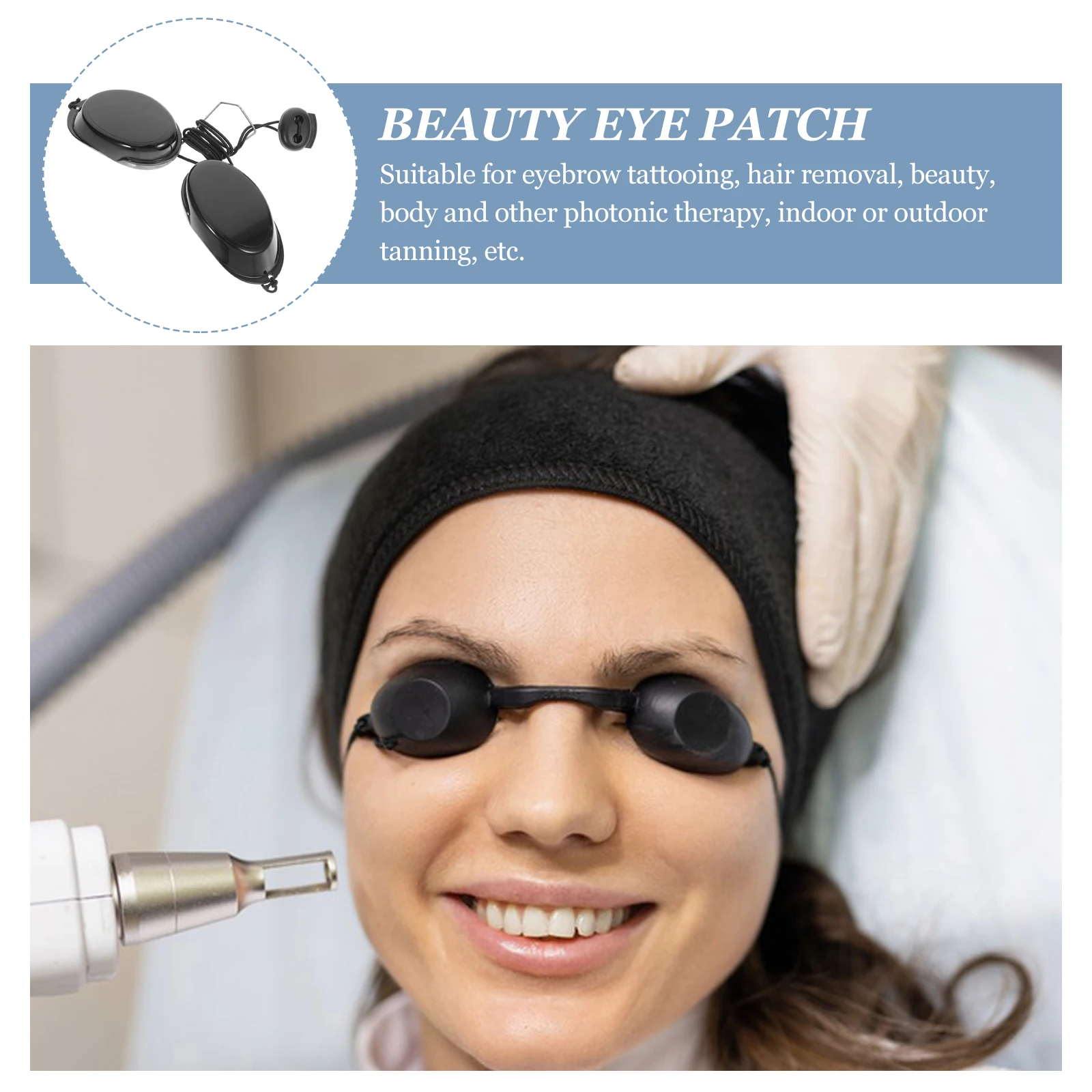 Sun Protection Goggles Cover Glasses Material: Polycarbonate Sunbathing Eye Patch