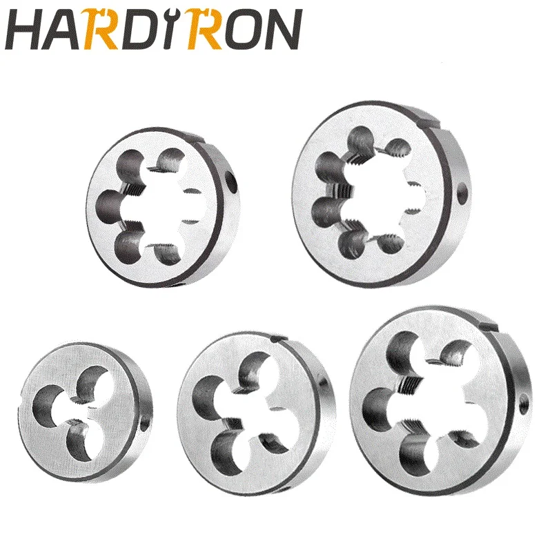 قوالب خيوط مستديرة من Hardiron Metric M25X1.75، M25 x 1.75 لخيط الآلة لليد اليمنى