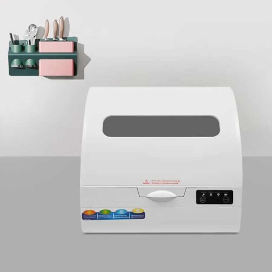 غسالة أطباق محمولة على سطح الطاولة مع 4 أوضاع للغسيل وخزان مياه سعة 9 لتر للمنزل والشقة RV تستخدم غسالة أطباق صغيرة مدمجة على سطح الطاولة مع