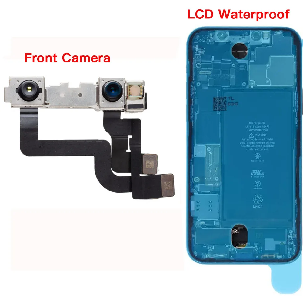 Front Camera Flex Cable For iPhone 7 8 Plus X XR XS 11 12 Pro Max Replacemet No Face ID + Waterproof Tape Replacement