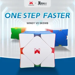 Qiyi XMD Wingy V2 M 마그네틱 매직 스피드 큐브, 스티커리스 전문 피젯 토이, X-MAN Wingy V2M Cubo Magico 퍼즐