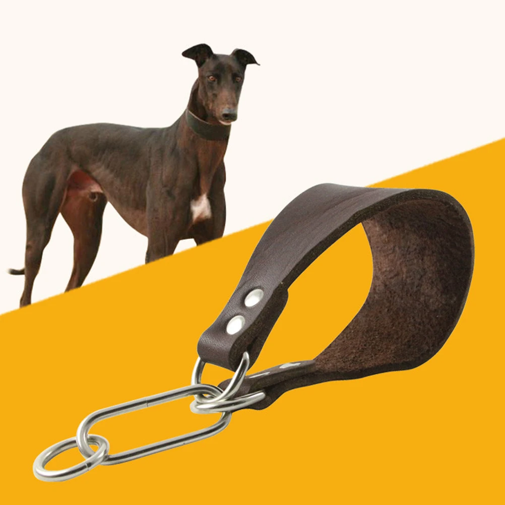 

Wide Dog Collar Cattlehide Pet Supplies Durable Comfortable Cool Fashion Accessories Thin Neck Protection Non Elastic