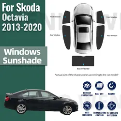 Dla Skoda Octavia 5E 2013-2020 Samochodowa osłona przeciwsłoneczna Przednia szyba Akcesoria Zasłona samochodowa Boczna szyba Osłona przeciwsłoneczna Osłona przeciwsłoneczna