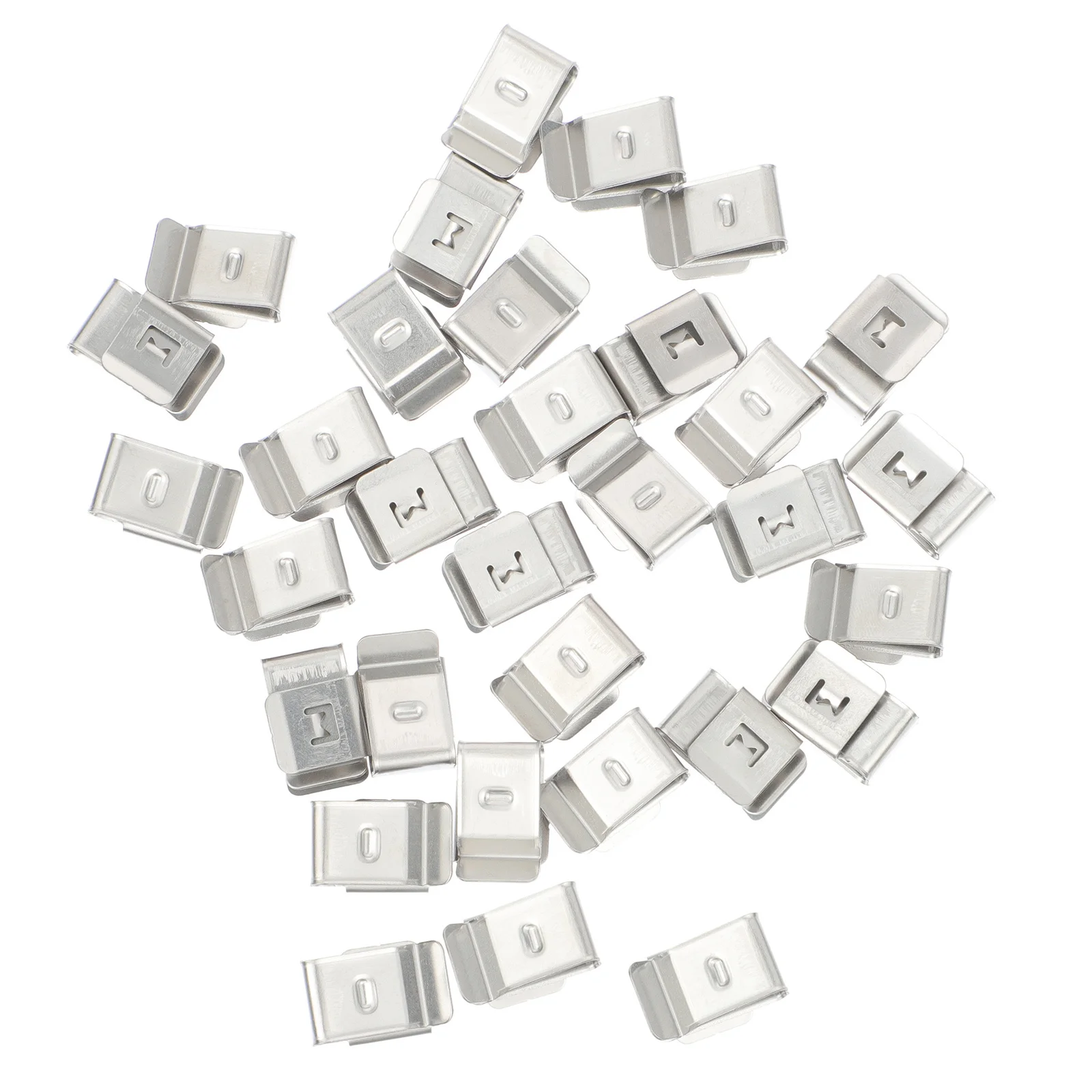 

30Pcs 304 Stainless Steel Solar Panel Cable Clips Anti-Oxidation Design for Wires Easy Install No Tools Needed